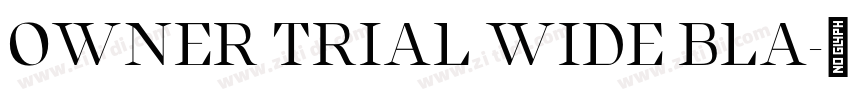 OWNER TRIAL WIDE BLA字体转换 OWNER TRIAL WIDE BLA字体转换